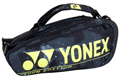 YONEX PRO 9 RACKET BAG BLACK/YELLOW