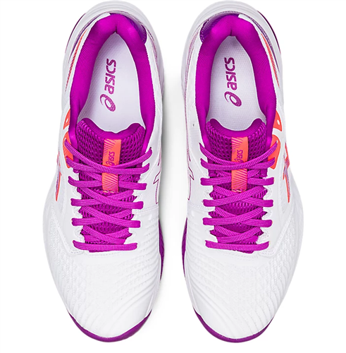 Asics Netburner Ballistic FF 3 Netball Shoes White Flash Coral