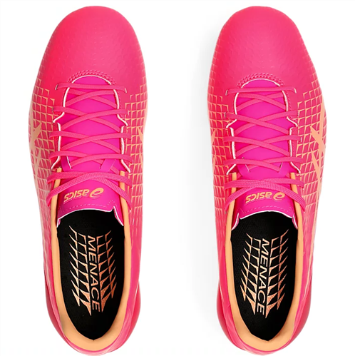 ASICS MENACE 4 Boots – Hot Pink / Bright Sunstone | Players Sports NZ