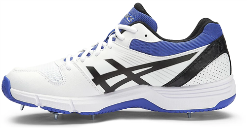 Asics Gel-100 Not Out Cricket Spikes White/Onyx/Blue | Players Sports NZ