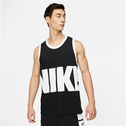 Nike Dri-Fit Court Singlet Black/White | Players Basketball NZ