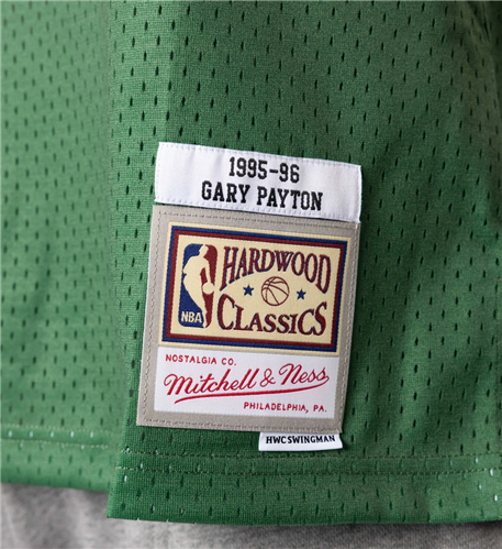 Mitchell and Ness swingman jersey Seatlle SuperSonics Gary Payton 1995-96  green / red Gary Payton 1995/96 Green