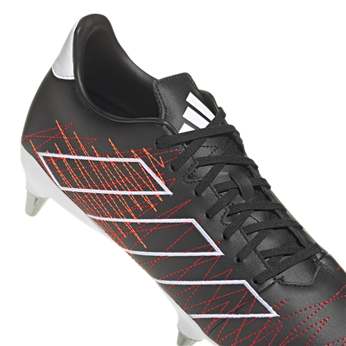adidas Kakari Elite SG Rugby Boots – Black / Silver / Scarlet | Players ...