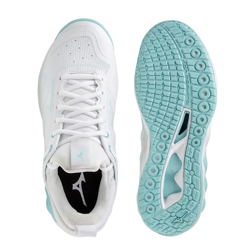 Mizuno Wave Luminous 2 Netball Shoes White / Tanager Turquoise ...