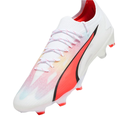PUMA Ultra Ultimate FG Boots – White / Black / Fire Orchid | Players ...