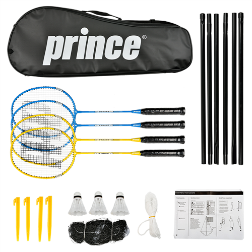 Prince Strike 4 Player Badminton Set 