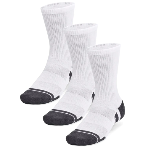 Under Armour Performance Tech Crew Socks (3 Pack) - White | Players ...