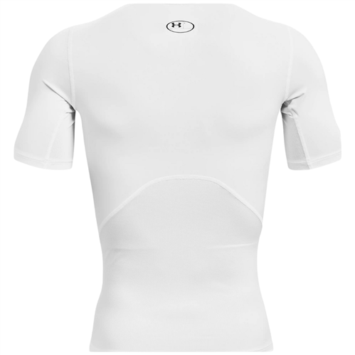 Under Armour Men's HeatGear Armour Short Sleeve Compression Shirt White ...
