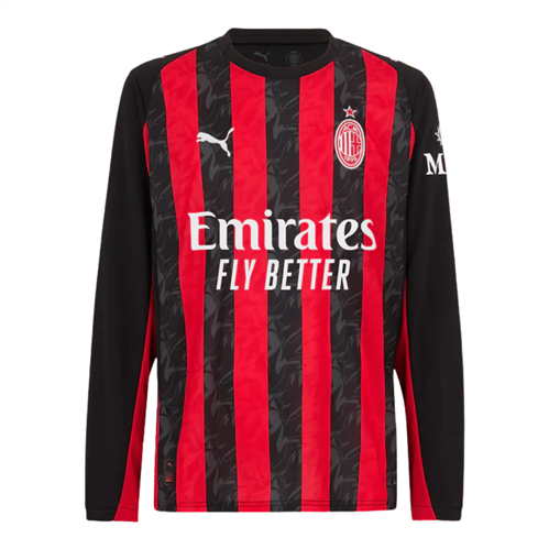 PUMA AC MILAN LONG SLEEVE REPLICA HOME JERSEY