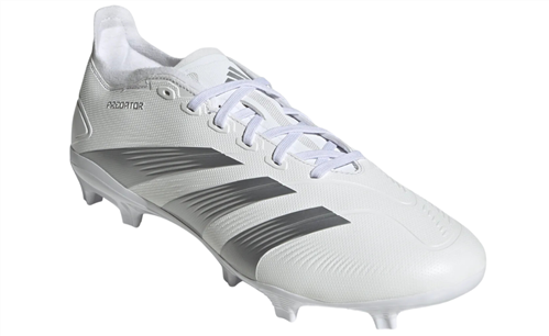 adidas Predator League Low-Cut FG Boots – White / Silver / White ...