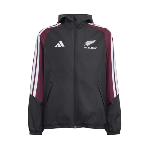 ADIDAS ALL BLACKS JNR ALL WEATHER JACKET
