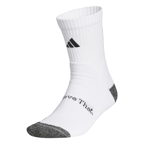 ADIDAS AE CRAZY LITE PERFORMANCE CREW SOCKS - WHITE/BLACK