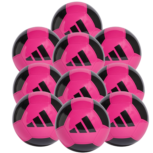 ADIDAS EPP CLUB FOOTBALL BLACK/PINK 10 PACK