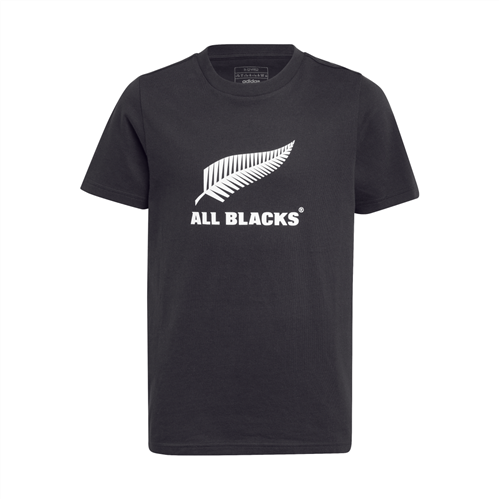 ADIDAS ALL BLACKS JNR LOGO TEE