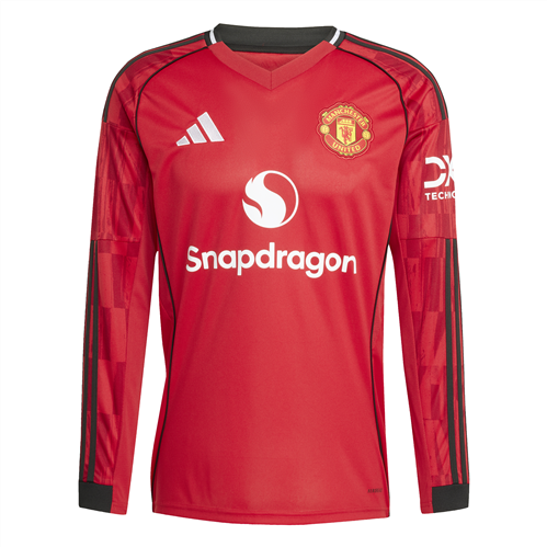 ADIDAS MANCHESTER UNITED REPLICA LONG SLEEVE HOME JERSEY