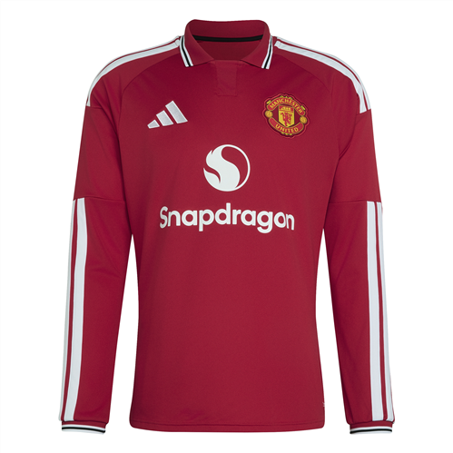 ADIDAS MANCHESTER UNITED LONG SLEEVE HOME JERSEY