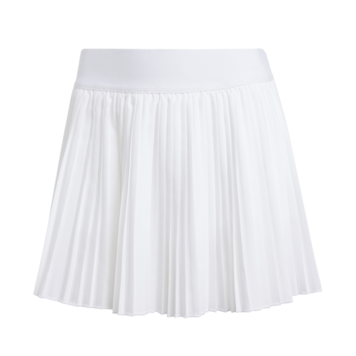 ADIDAS MID-RISE CLUB PLEATED TENNIS SKIRT - WHITE