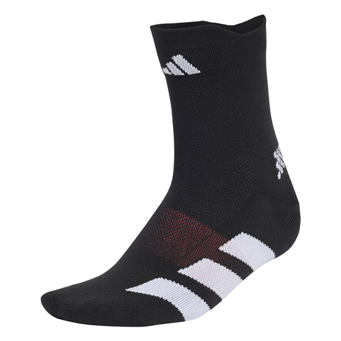 ADIDAS RUN ADIZERO QUARTER SOCKS - BLACK/WHITE