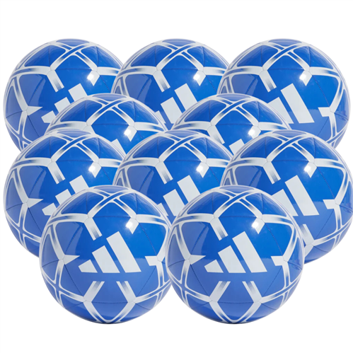 ADIDAS STARLANCER CLUB FOOTBALL BLUE/WHITE 10 PACK