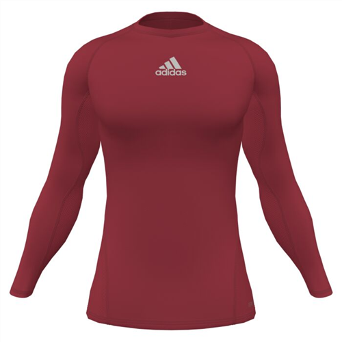 ADIDAS TECHFIT COMPRESSION TOP RED