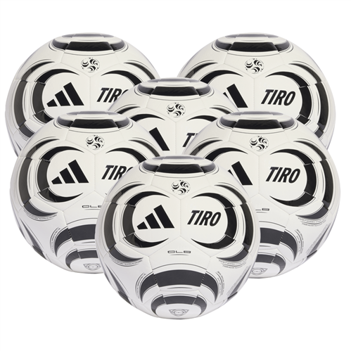 ADIDAS TIRO CLUB FOOTBALL WHITE/BLACK 6 PACK
