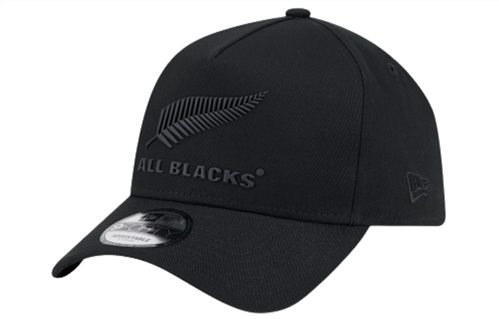 NEW ERA ALL BLACKS TPU BADGE 9FORTY A-FRAME SNAPBACK