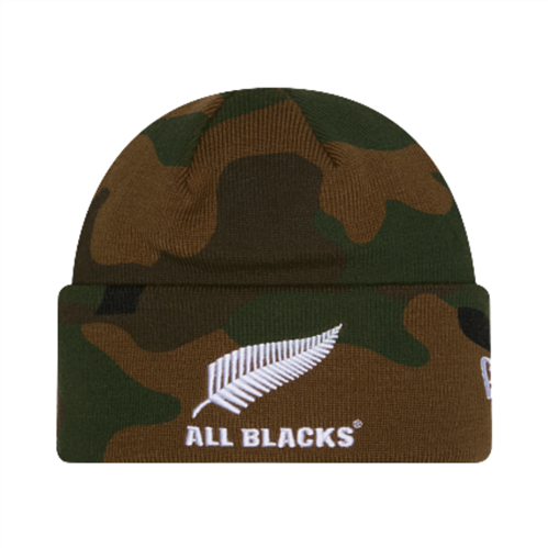 NEW ERA ALL BLACKS WOODLAND CAMO KNIT BEANIE