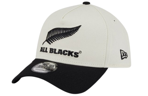 NEW ERA ALL BLACKS 9FORTY TWO TONE A-FRAME SNAPBACK CAP