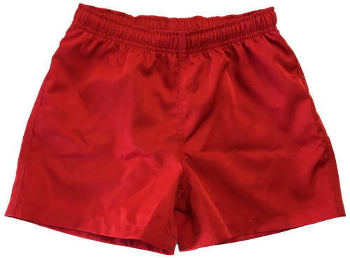 SILVER FERN JUNIOR RUGBY SHORTS RED