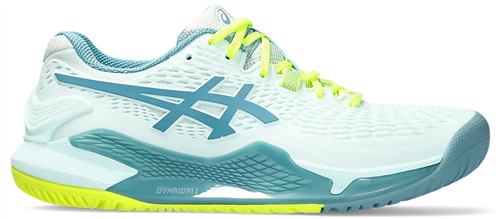 ASICS GEL-RESOLUTION 9 WOMENS (D WIDE) SOOTHING SEA/GRIS