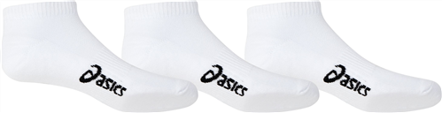 ASICS PACE LOW SOCKS 3 PACK - WHITE