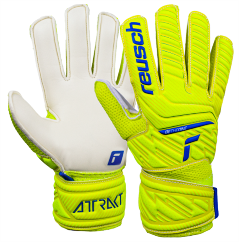 REUSCH ATTRAKT GRIP FOOTBALL GK GLOVES - SAFETY YELLOW