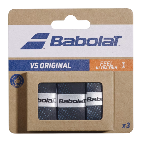 BABOLAT VS ORIGINAL OVERGRIP BLACK/BLUE (3 PACK)