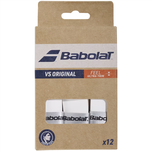 BABOLAT VS ORIGINAL OVERGRIP WHITE (12 PACK)