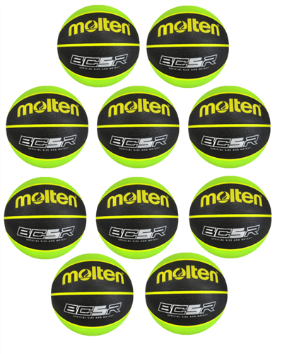 MOLTEN BCR RUBBER 10 PACK BLACK/GREEN