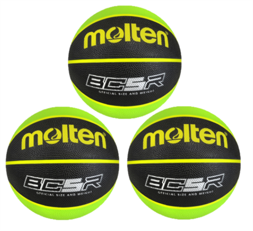 MOLTEN BCR RUBBER 3 PACK BLACK/GREEN
