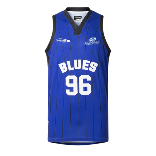 CLASSIC BLUES BASKETBALL SINGLET