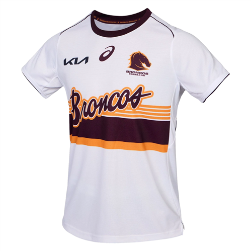 ASICS BRISBANE BRONCOS RUN OUT TEE