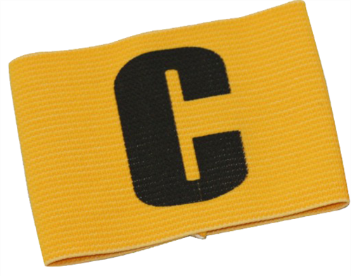 SILVER FERN CAPTAINS ARMBAND YELLOW