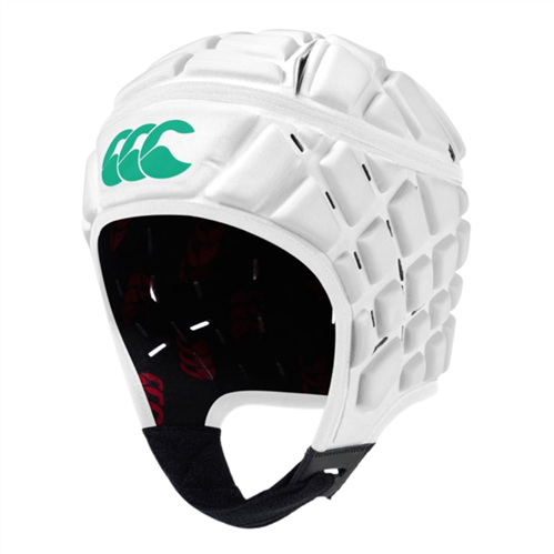CCC RAZE RUGBY HEADGEAR - WHITE/DEEP MINT