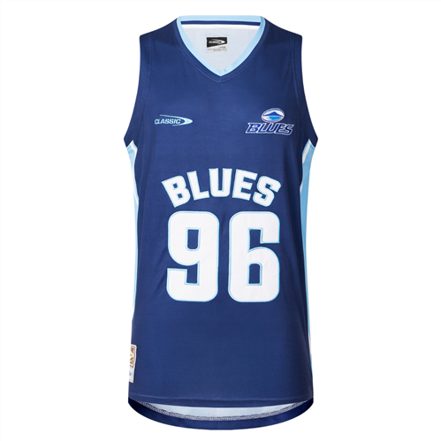 CLASSIC BLUES BASKETBALL SINGLET