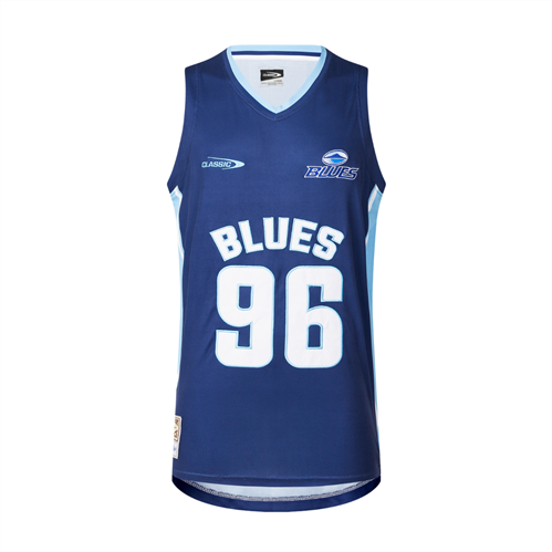CLASSIC BLUES KIDS' BASKETBALL SINGLET