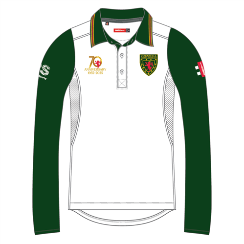 GRAY-NICOLLS CORNWALL LONG SLEEVE 70 YEAR SENIOR CLUB SHIRT