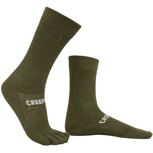 CREEPERS CREW MERINO TOE SOCKS - CAMO TOES