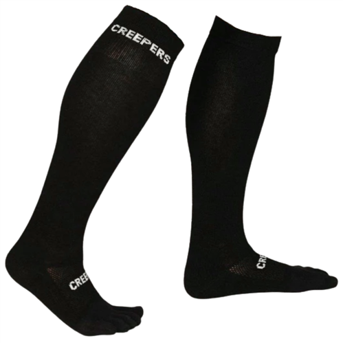 CREEPERS OVER THE CALF MERINO TOE SOCKS