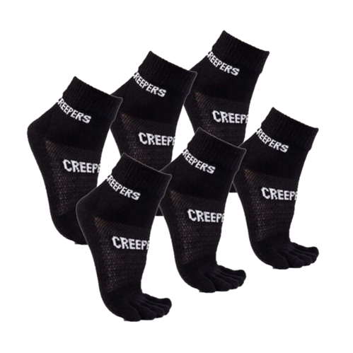 CREEPERS QUARTER CREW MERINO TOE SOCKS 2.0 (6 PACK)