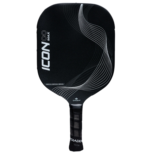 DIADEM ICON INFINITY MAX PICKLEBALL PADDLE BLACK/WHITE