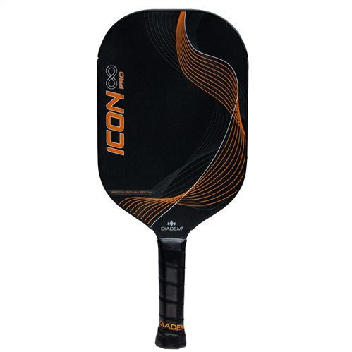 DIADEM ICON INFINITY PRO PICKLEBALL PADDLE BLACK/ORANGE