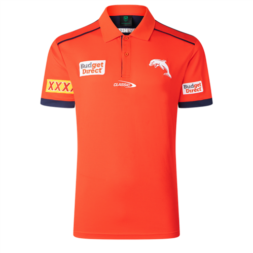 CLASSIC DOLPHINS PLAYERS POLO RED