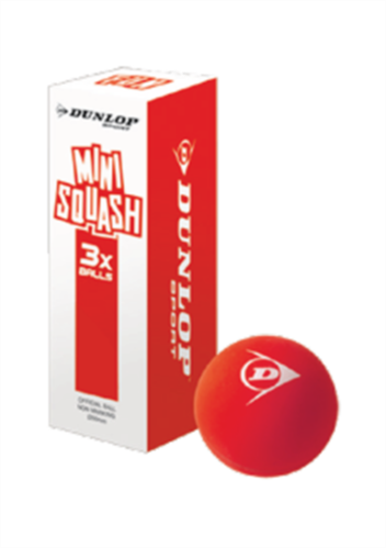 DUNLOP FUN MINI SQUASH BALL (3 PACK)